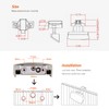 Dream Lighting RV Push Latch ARC Folding Home Drawer Cabinet