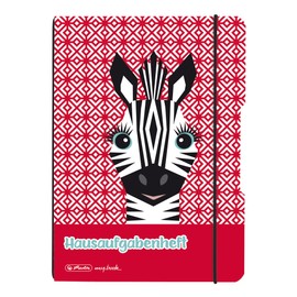 herlitz Flex Exercise Book A5 48 Sheets Cute Animals Zebra 1 Piece Homework 50039845