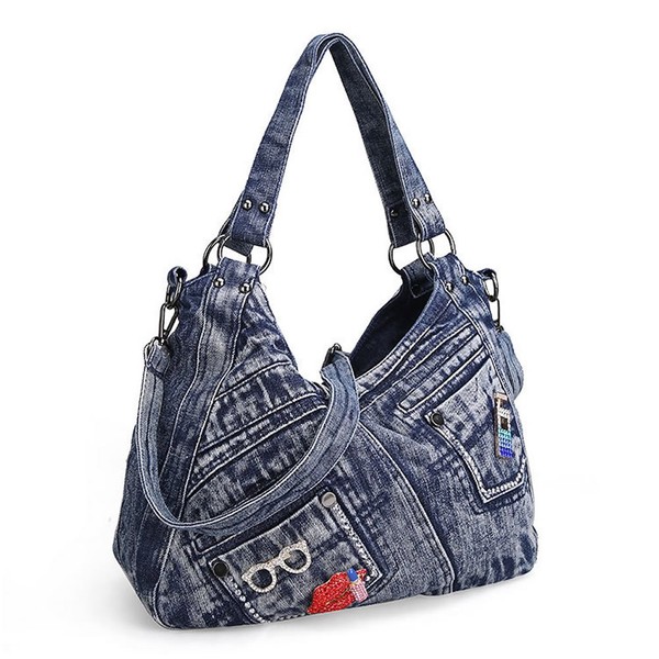 AMgrocery Tote Bag (Denim), Storage Capacity, For Work / School