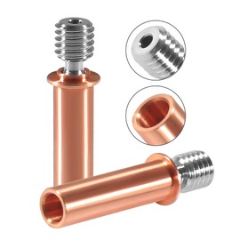 Coliao 3pcs CR6 SE Bimetal Heatbreak Upgrade All Metal Heatbreak Titanium Alloy+Copper Bi Metal Throats for Creality CR-6 SE/Max/CR-5 PRO 3D Printer Hotend Parts