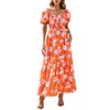 PRETTYGARDEN Womens Summer Dresses 2025 Casual Boho Floral Puff Short