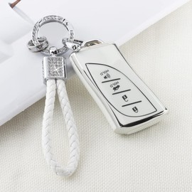 PIFOOG Funda para llavero Lexus, funda de TPU para llaves de coche, funda protectora para Lexus GX ES NX LC RC LS UX, accesorios de 4 botones femeninos lindos