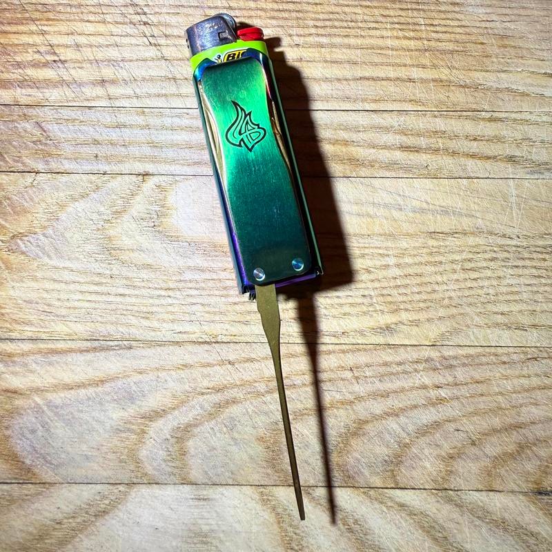 LighterBro - Green Goddess - Lighter Case/Multitool Accessory Lightweight Stainless