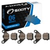 Sixity Q6 Front Rear Organic Brake Pads compatible with Can-Am