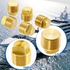 5Pcs Brass Boat Drain Plug, 1/2” NPT Boat Drain Plug,