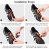[3 Pairs] Elastic No Tie Shoe Laces Reflective Shoelaces Adults