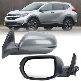 MOFOAP Driver Side Mirror Compatible with Honda CR-V 2017-2022 Rear View Mirror with Heated Blind Spot Detection Turn Signal Manual Folding （Modern Steel Metallic）