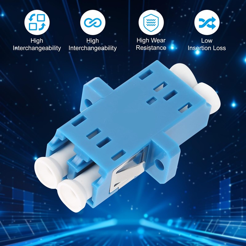 Fiber Optical Coupler LC to LC, UPC Duplex Flange Fibre