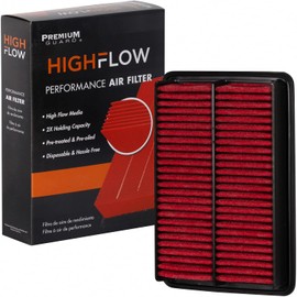 HIGHFLOW PA6280X, filtro de aire desechable para motor de alto rendimiento, preengrasado | Compatible con Mazda CX-5 2023-14 3, 2021-14 6, 2019-13 CX-5, 2018-14 3 Sport