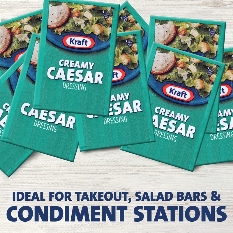 Kraft Signature Creamy Caesar Salad Dressing Single Serve Packet (1.5
