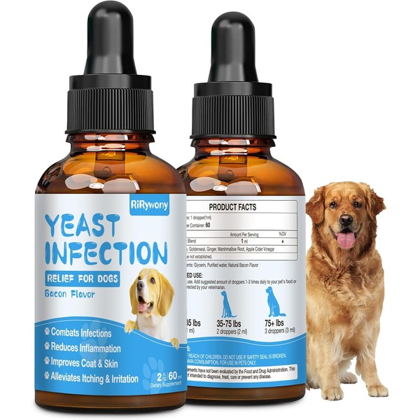 RiRywony Yeast Infection Treatment for Dogs - 60ml Natural Herbal