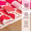 Joyfol Day Red Love Heart Valentine's Day Table Runner,Long Dresser