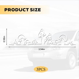 FALVFUN Car Rear View Mirror Sticker, 3PCS Cute Funny Waterproof Mushroom Vehicle Rearview Mirror Decals, Automotive Decorative Accessories, Universal for SUV RV Truck (White)