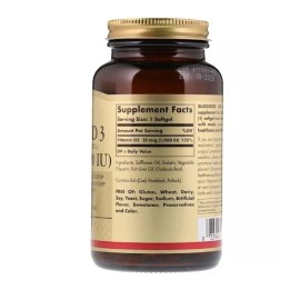 Solgar, Vitamin D3 (Cholecalcifer