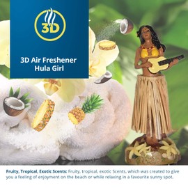 Frsh Scents Dancing Hula Girl Car Air Freshener Pina Colada