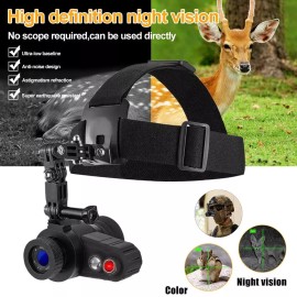 GOYOJO Head-Mounted Night Vision Binoculars Rechargeable Hand Free Night Vision Goggles