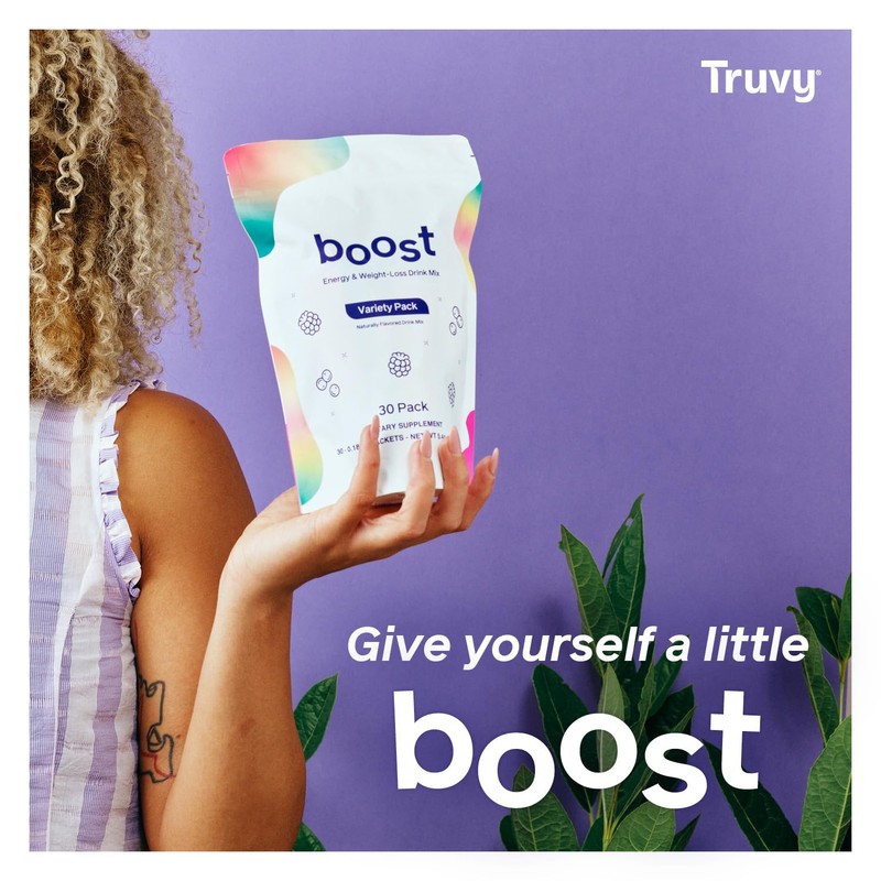 Truvy Boost Drink Variety Pack | 30 Stick Packs |