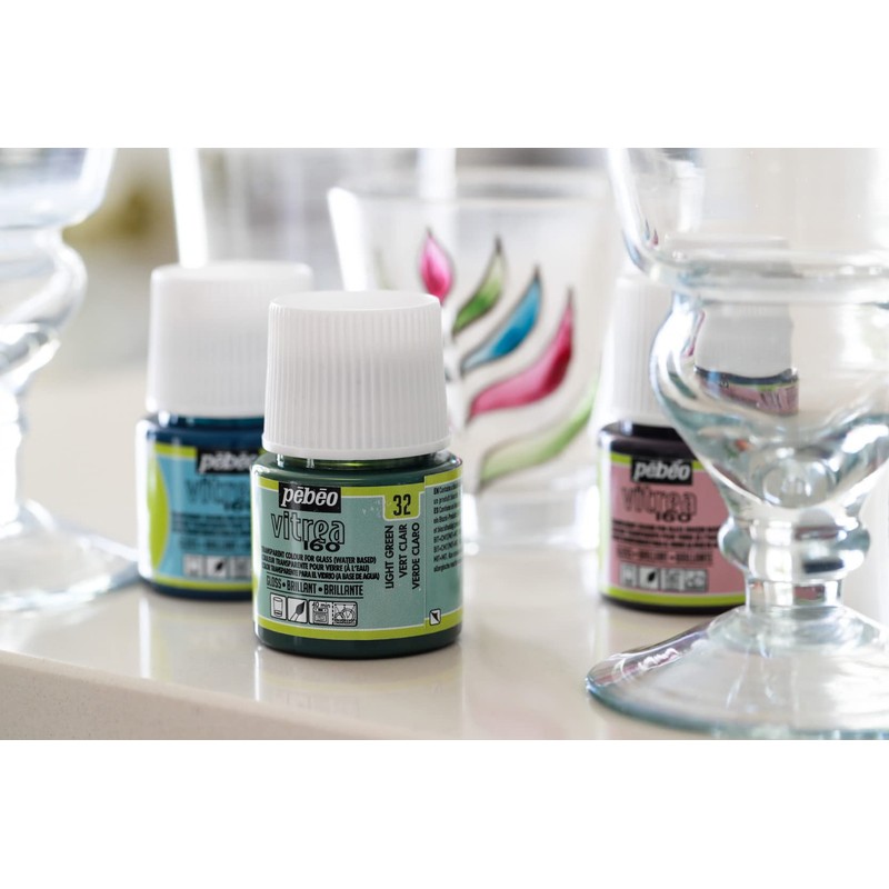 PEBEO 113053 - Transparent Glass Paint Vitrea 160°C - Frosting
