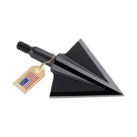 Vantage Point Archery VPA 1 1/8" 2 Blade 150 Grain Double Bevel Broadhead, Screw-in, 1045 Carbon Tool Steel 50-52 Rockwell, 3 Pack, Made in The USA