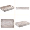 Hipiwe Hand Woven Tray with Handle Whitewash Rattan Serving Tray