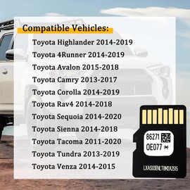 Lym Apex Latest 2025 Maps Updated 86271 0E077 Navigation SD Card Compatible with Toyota Highlander 4Runner Corolla RAV4, 2025 Maps GPS SD Card Replace 86271-0E077