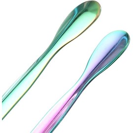 Stainless Steel Mini Ice Tongs Sugar Cubes Tongs Serving Tongs with Smooth Edge for Tea Party,Coffee Bar Cooking Utensils (Black)