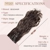 SEGOHAIR Hair Extensions Clip in 8Pcs 18 Clips Synthetic Fiber