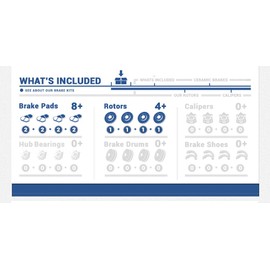 Callahan CDS02717 FRONT 295.84mm + REAR 292mm D/S 5 Lug [4] Rotors + Ceramic Brake Pads + Clips