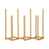Bamboo 5 Pair Accordian Boot Rack, Natural