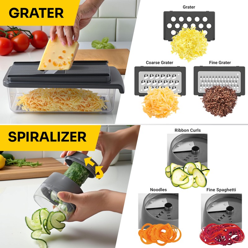 UltraChop All-In-1, 12 Blade Heavy Duty Vegetable Chopper, Food Chopper
