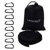 LAMURO Campsite or Garden Supplies Storage Strap with 8 Hooks
