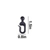 AONEAR 36 Pack Plastic Hooks for Gazebo Curtains and Mosquito