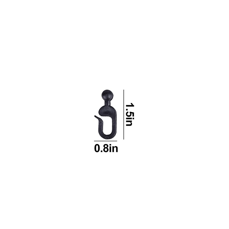 AONEAR 36 Pack Plastic Hooks for Gazebo Curtains and Mosquito