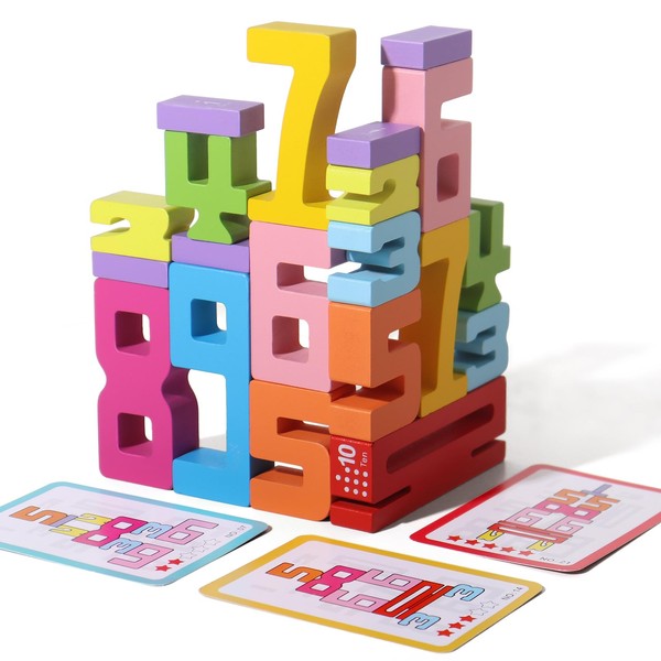 Montessori Toys Stacking Building Blocks for 3+ Years Old Kids