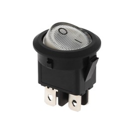 EMSea Ignition Switch for Coffee Machines Start On/Off Switch Replacement Parts 4 Contacts Ignition Switch for Household Appliances for White Button Without Light