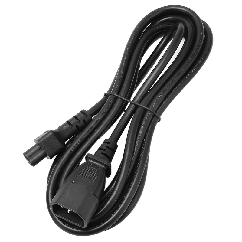 IEC320 C14 Male to C5 Female Power Cable Tension Resistant