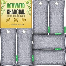 Bamboo Charcoal Odor Absorber Bags - Natural Shoe Deodorizer