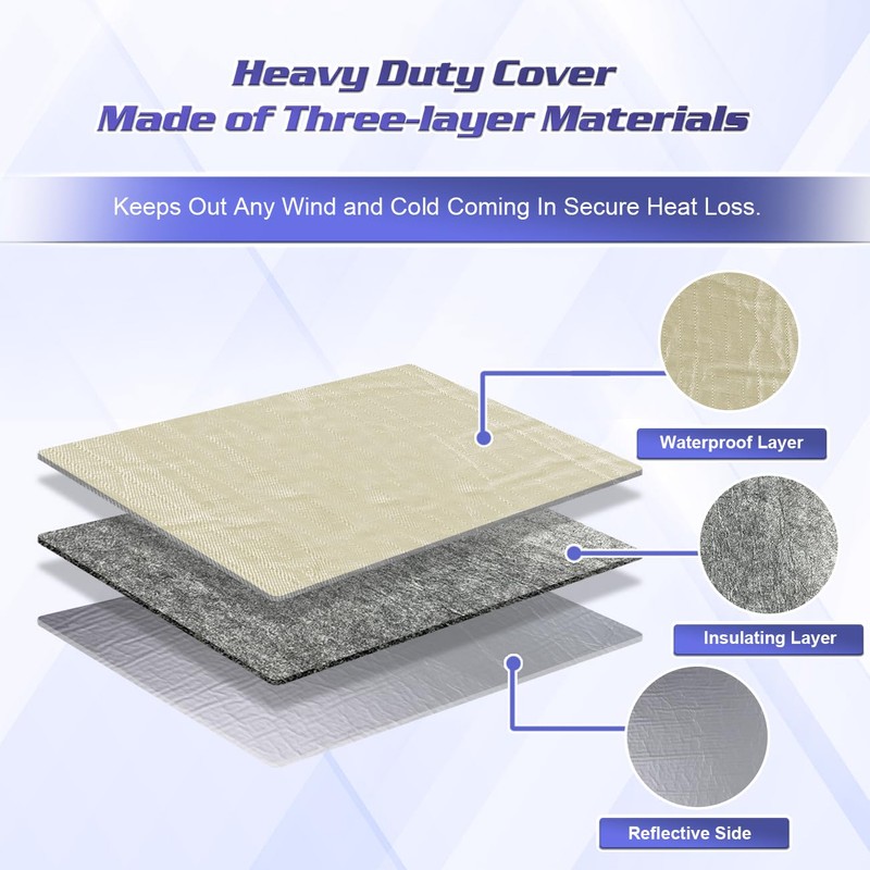 Waterproof Insulated Indoor Air Conditioner Cover for Inside Window AC