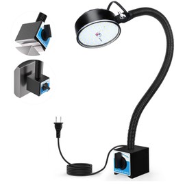 Kuoleopa 20W Magnetic LED Work Light, 2000LM, 500mm Flexible Gooseneck, for Sewing Machine, Lathe, Work Bench, Shop Lighting