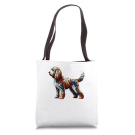 Geometric Art Cockapoo Cockerpoo Tote Bag