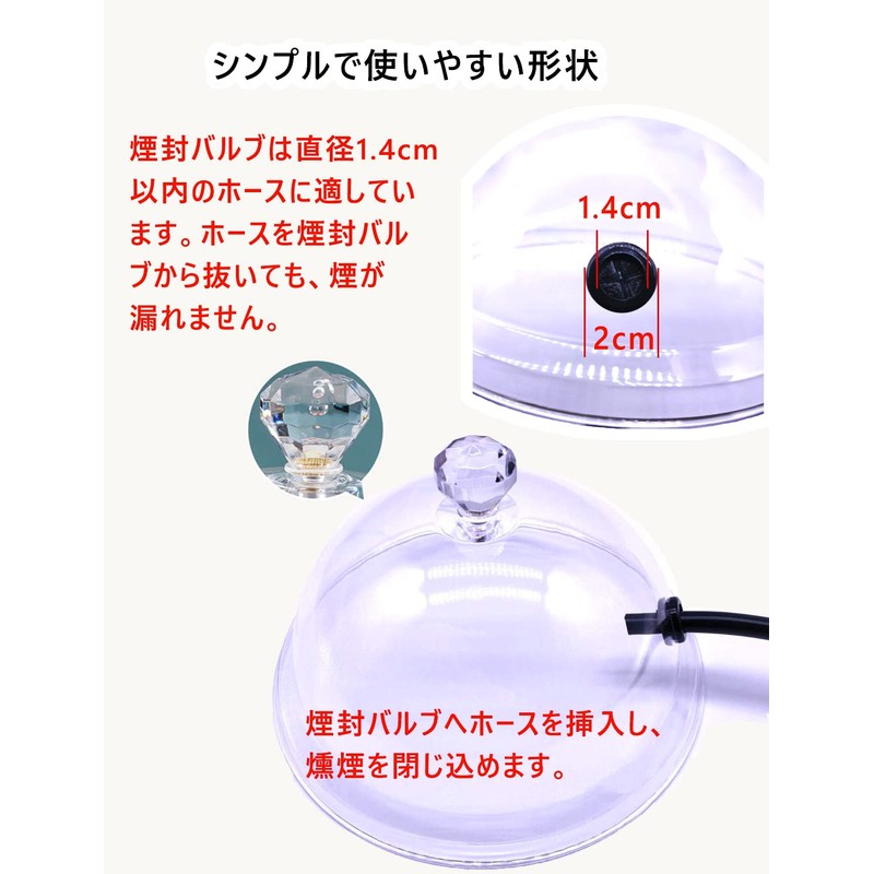 FRUNEP Smoking Dome Transparent Resin Ceiling Cover Simple Cold Smoking