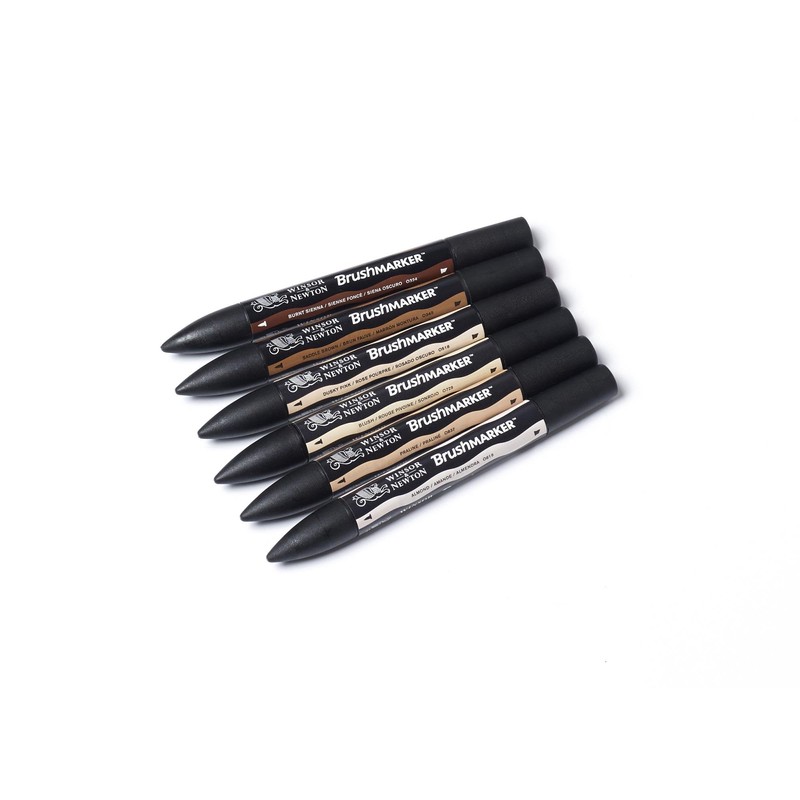Winsor & Newton BrushMarker - Set of 6 - Skin