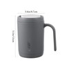 Mikinona Stainless Steel Insulated Travel Cup Leak Proof Portable Handle