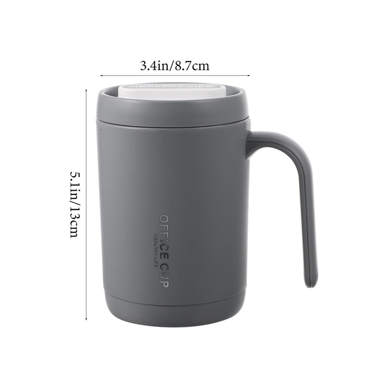Mikinona Stainless Steel Insulated Travel Cup Leak Proof Portable Handle
