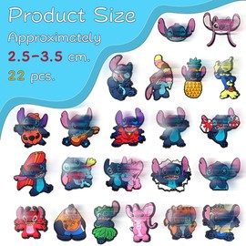 Pack of 22 Shoe Charms, Cartoon PVC Shoe Pins, DIY Shoe Decoration, Shoe Pin Kids, Shoe Pins, for Kids Parties, Gift, Polyvinyl Chloride