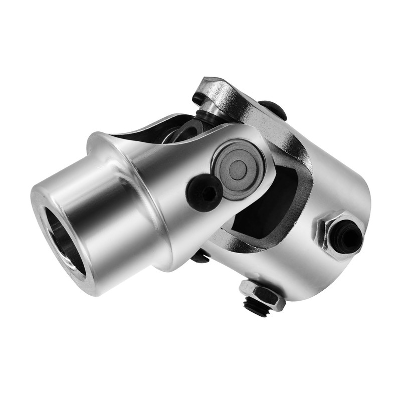 GLOCRORET 3/4” Round X 1" DD Steering Universal Joint Chrome,
