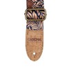 Cascha Vegan Guitar Strap Floral Pattern with Cork Ends Adjustable