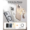 andobil[2025 Premium Leather]Magnetic Phone Grip for MagSafe[Unrivaled Stability]Adjustable Phone Ring