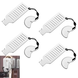 4 Pack Portable Travel Door Lock, No-Drill Safety Latch for Hotels, Apartments & Home Security, Personal Protection for School, Dorm
