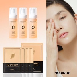 3 Nudique Sun Skin Foaming Cleansers + 1 Nudique Mask Pack (4 sheets) / 누디크 순스킨 포밍 클렌저 3개 + 누디크 마스크팩 ( 4매입 ) 1개